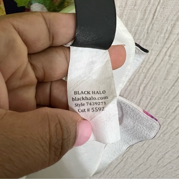 Black Halo Anthropologie Campania Mini Floral Dress - Picture 3 of 8